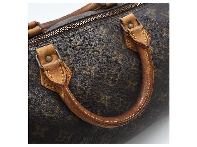 Borsa a mano Speedy 35 in tela Monogram Louis Vuitton Marrone Monogramma - vista 10