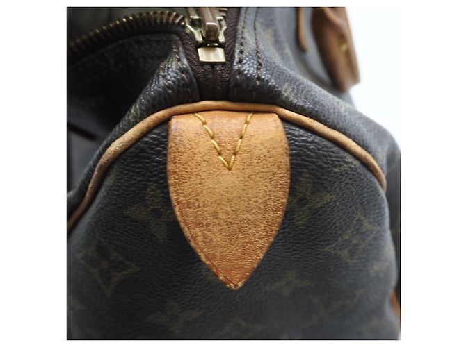 Borsa a mano Speedy 35 in tela Monogram Louis Vuitton Marrone Monogramma - vista 16