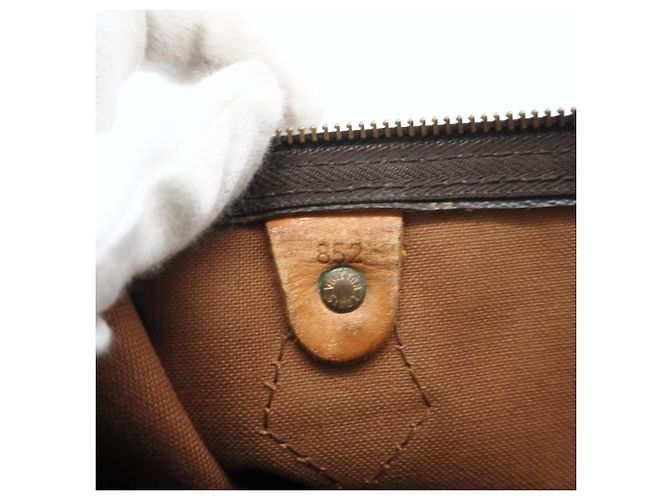 Borsa a mano Speedy 35 in tela Monogram Louis Vuitton Marrone Monogramma - vista 18