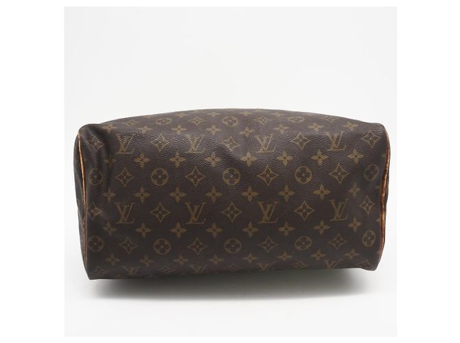 Borsa a mano Speedy 35 in tela Monogram Louis Vuitton Marrone Monogramma - vista 7