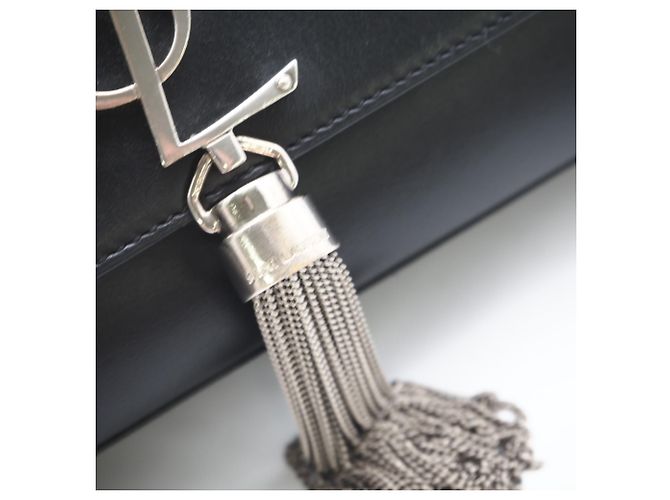 Borsa a spalla Kate Chain Classica di Saint Laurent Nero - vista 10