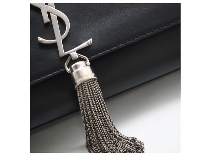 Borsa a spalla Kate Chain Classica di Saint Laurent Nero - vista 11