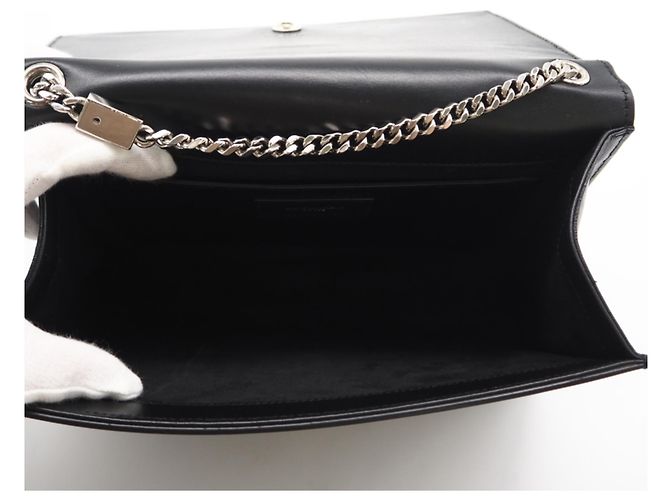 Borsa a spalla Kate Chain Classica di Saint Laurent Nero - vista 14