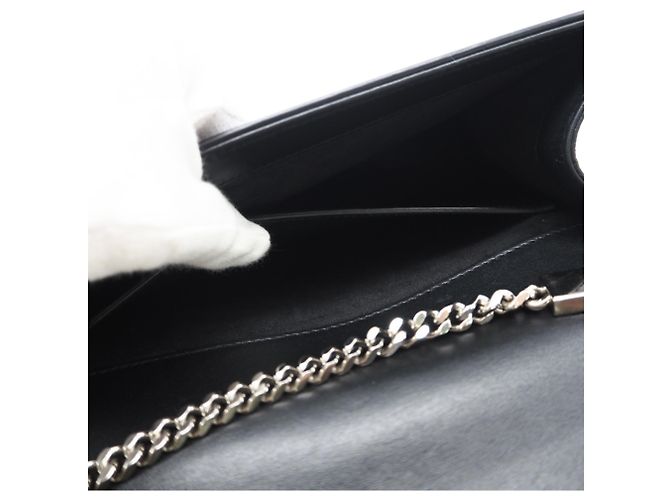 Borsa a spalla Kate Chain Classica di Saint Laurent Nero - vista 15