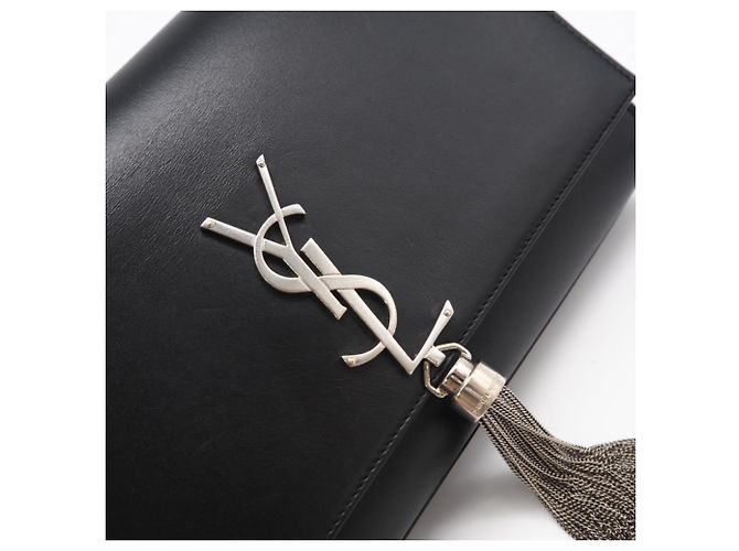 Borsa a spalla Kate Chain Classica di Saint Laurent Nero - vista 4