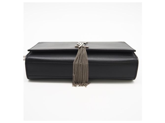 Borsa a spalla Kate Chain Classica di Saint Laurent Nero - vista 7