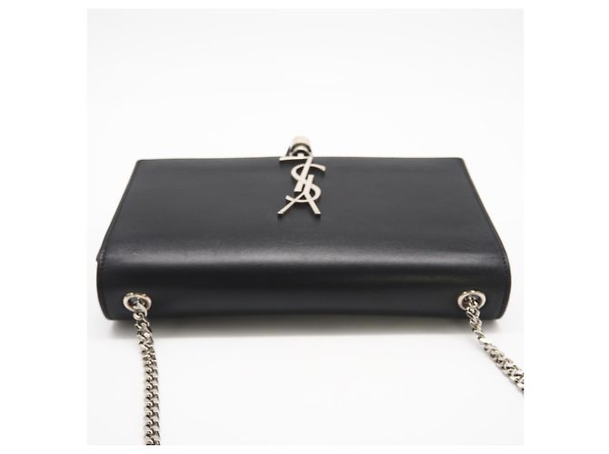 Borsa a spalla Kate Chain Classica di Saint Laurent Nero - vista 8