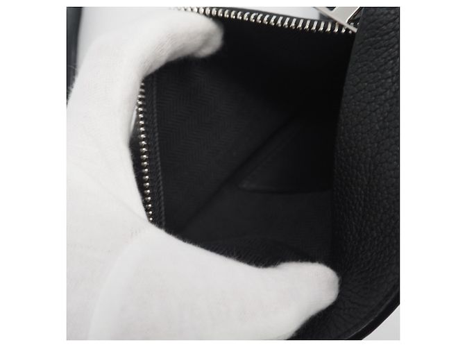 Borsa a corpo verticale T-Pocket in pelle morbida Loewe Nero - vista 10