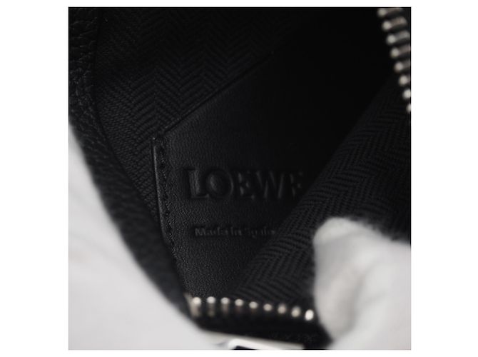 Borsa a corpo verticale T-Pocket in pelle morbida Loewe Nero - vista 13