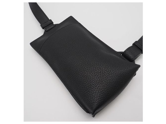 Borsa a corpo verticale T-Pocket in pelle morbida Loewe Nero - vista 2