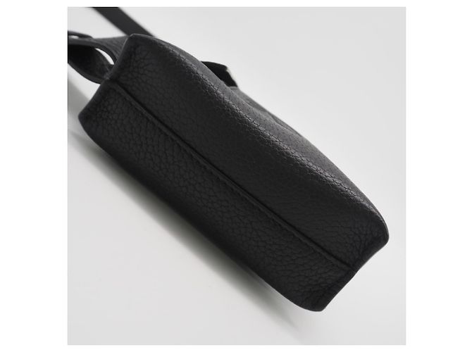 Borsa a corpo verticale T-Pocket in pelle morbida Loewe Nero - vista 4