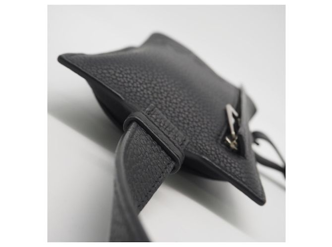 Borsa a corpo verticale T-Pocket in pelle morbida Loewe Nero - vista 5