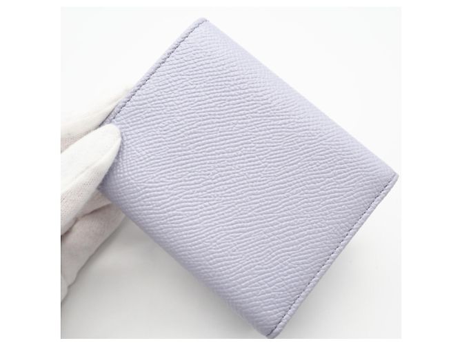 Bulgari Bvlgari Compact Tri-fold Wallet in Purple Leather - view 3