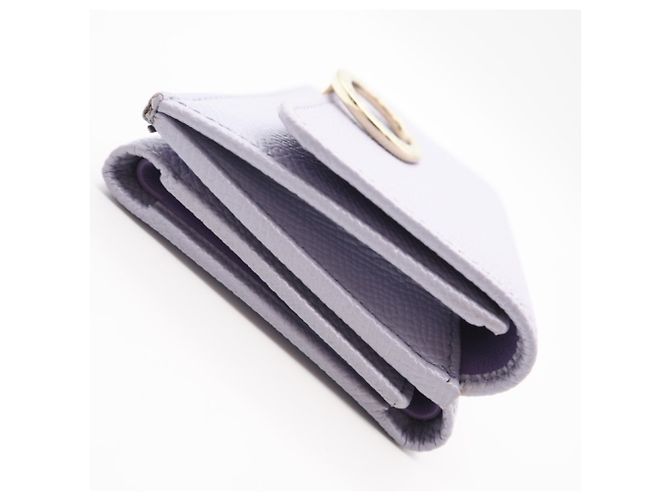 Bulgari Bvlgari Compact Tri-fold Wallet in Purple Leather - view 7