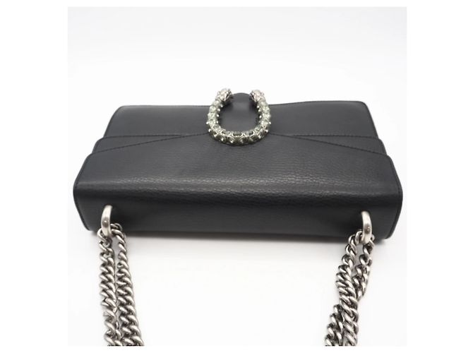 Borsa a Spalla Gucci Dionysus Chain Nero - vista 9