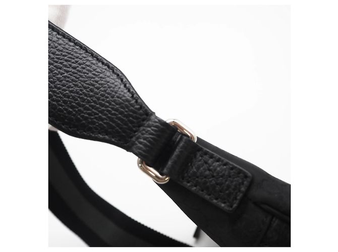 Borsa Messenger GG in Nylon GUCCI 449183 Marrone Nero - vista 11