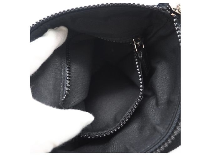 Borsa Messenger GG in Nylon GUCCI 449183 Marrone Nero - vista 14
