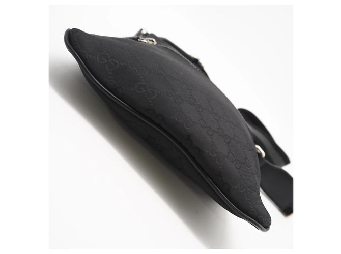 Borsa Messenger GG in Nylon GUCCI 449183 Marrone Nero - vista 7