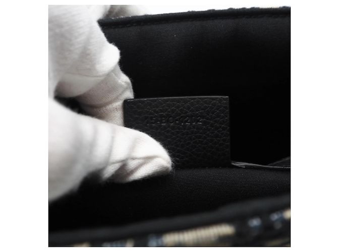 Pochette A5 in pelle di vitello grana jacquard obliquo Christian Dior - vista 16