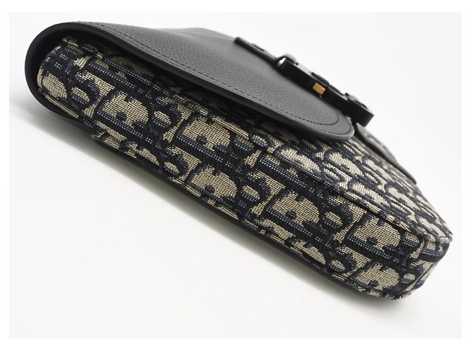 Pochette A5 in pelle di vitello grana jacquard obliquo Christian Dior - vista 4