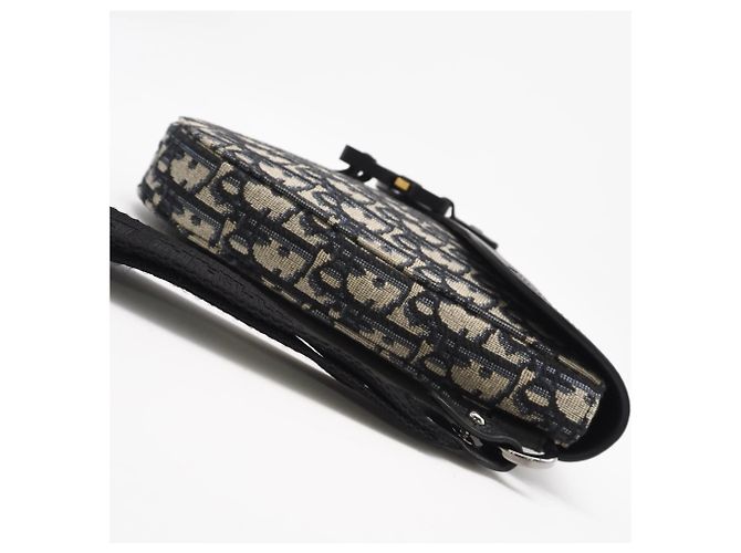 Pochette A5 in pelle di vitello grana jacquard obliquo Christian Dior - vista 5