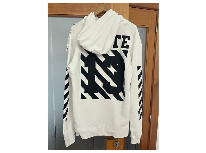 Off White Off-White Hoodie mit Grafikdruck Schwarz Weiß - Ansicht 3