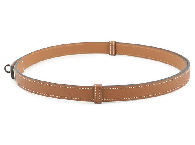 Hermès Hermes Kelly Gürtel aus goldfarbenem Epsom-Leder Golden - Ansicht 2