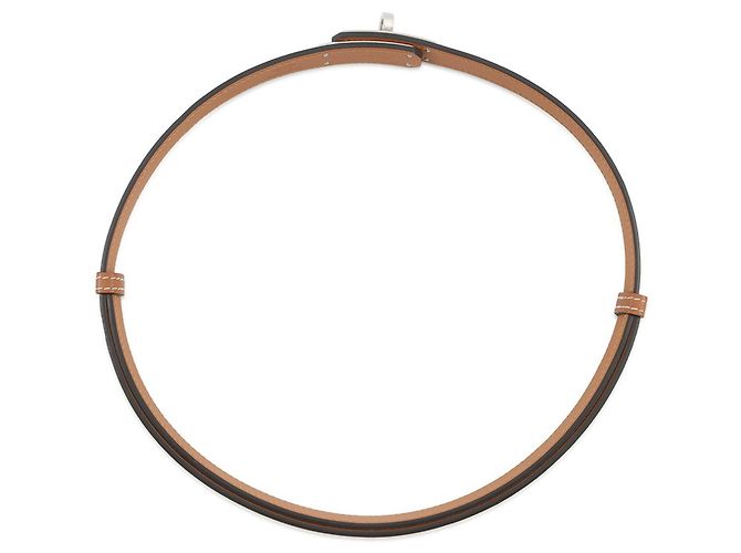 Hermès Hermes Kelly Gürtel aus goldfarbenem Epsom-Leder Golden - Ansicht 3