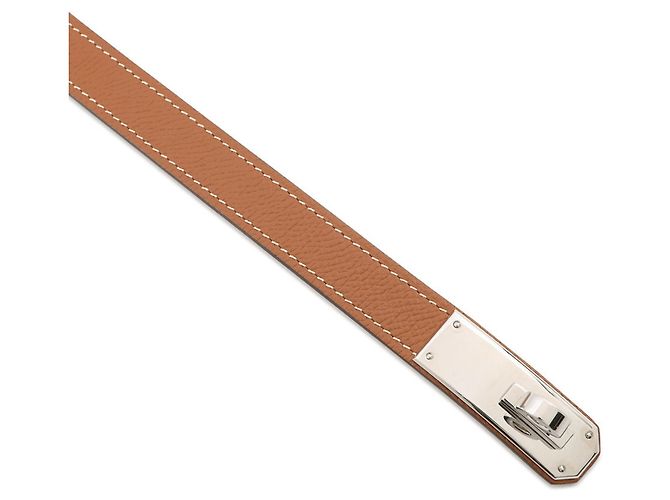 Hermès Hermes Kelly Gürtel aus goldfarbenem Epsom-Leder Golden - Ansicht 4