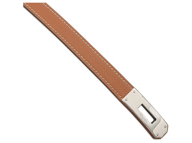 Hermès Hermes Kelly Gürtel aus goldfarbenem Epsom-Leder Golden - Ansicht 5