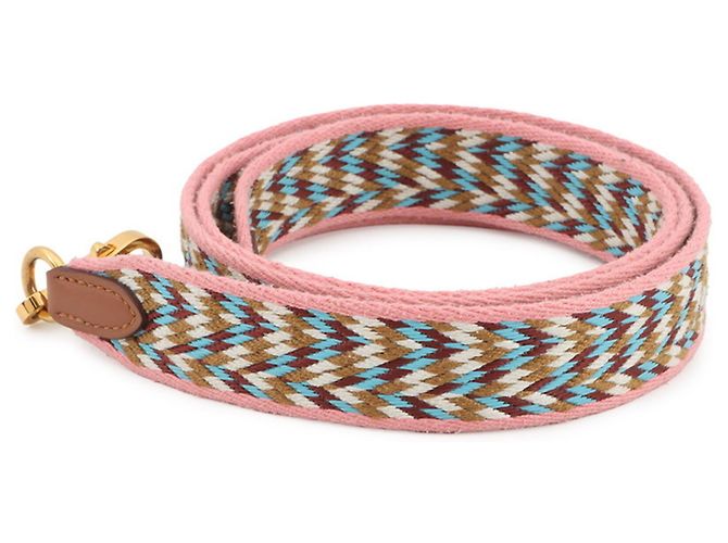 Cinghia a Spalla Bandoulière Allegro di Hermès Bianco Rosso D'oro - vista 2