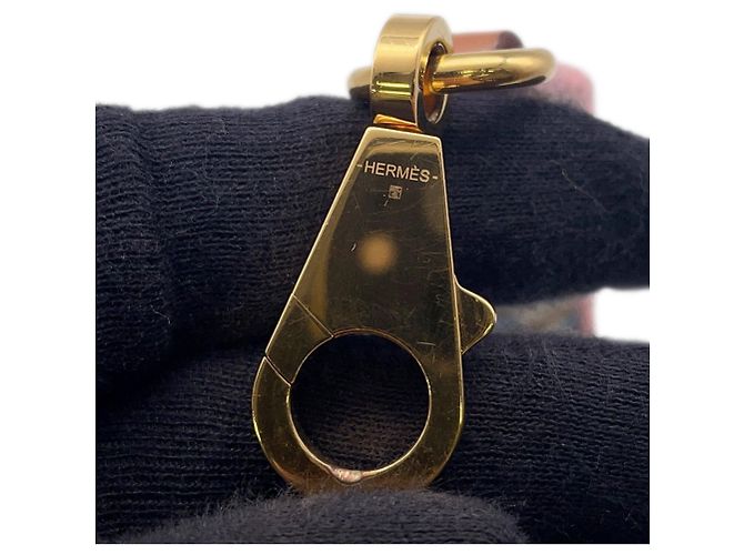 Cinghia a Spalla Bandoulière Allegro di Hermès Bianco Rosso D'oro - vista 7