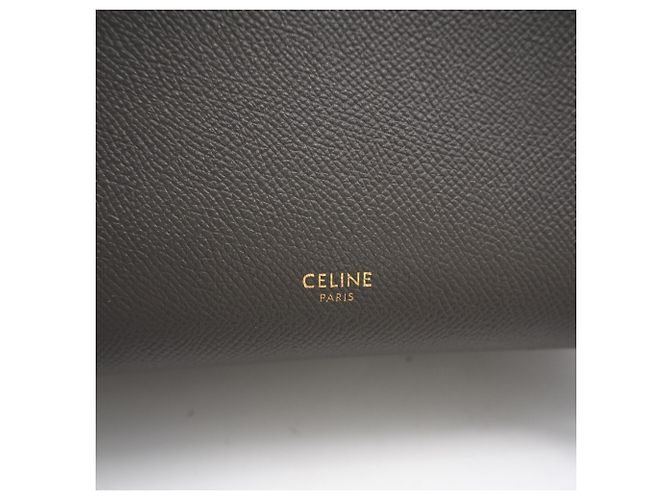 Belt Bag Céline Graue Leder-Gürteltasche Micro von CELINE Braun - Ansicht 15