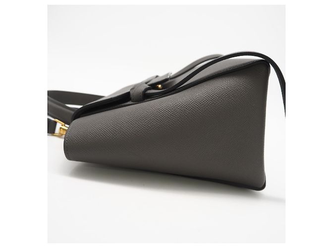Belt Bag Céline Graue Leder-Gürteltasche Micro von CELINE Braun - Ansicht 7