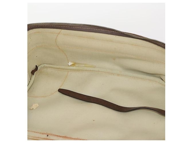 Borsa Boston in PVC beige e oro della linea Sherry GG Supreme di GUCCI Auth BSZ227 D'oro - vista 20