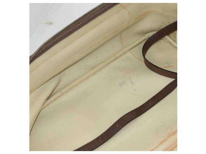 Borsa Boston in PVC beige e oro della linea Sherry GG Supreme di GUCCI Auth BSZ227 D'oro - vista 21