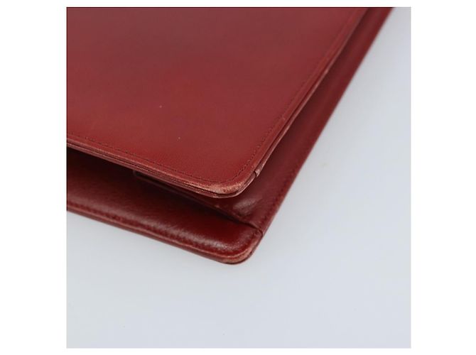 Borsa a mano Christian Dior in pelle rossa e oro Auth LNZ689 Rosso D'oro - vista 11