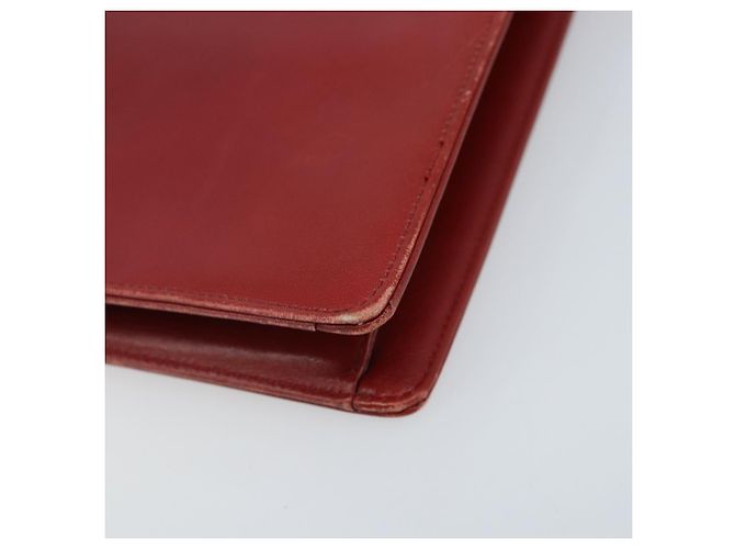 Borsa a mano Christian Dior in pelle rossa e oro Auth LNZ689 Rosso D'oro - vista 12