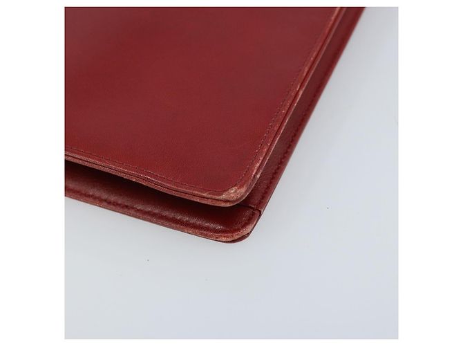 Borsa a mano Christian Dior in pelle rossa e oro Auth LNZ689 Rosso D'oro - vista 13
