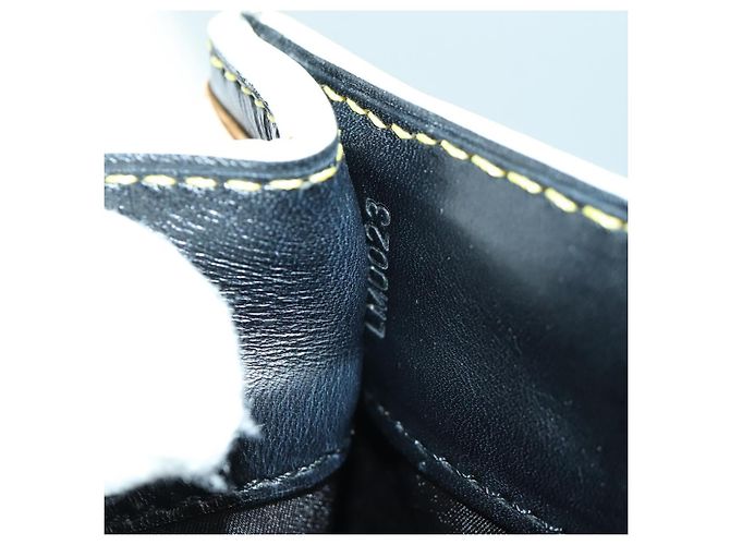 LOUIS VUITTON Borsa a Mano Suhari Extravagan in Pelle Nera LV Auth AMZ548SM Nero - vista 12