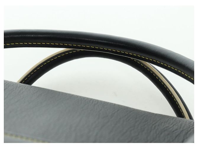 LOUIS VUITTON Borsa a Mano Suhari Extravagan in Pelle Nera LV Auth AMZ548SM Nero - vista 14