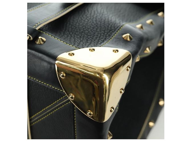 LOUIS VUITTON Borsa a Mano Suhari Extravagan in Pelle Nera LV Auth AMZ548SM Nero - vista 15