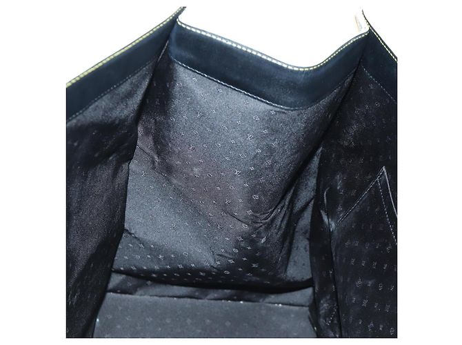 LOUIS VUITTON Borsa a Mano Suhari Extravagan in Pelle Nera LV Auth AMZ548SM Nero - vista 25