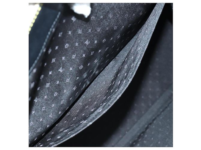 LOUIS VUITTON Borsa a Mano Suhari Extravagan in Pelle Nera LV Auth AMZ548SM Nero - vista 26