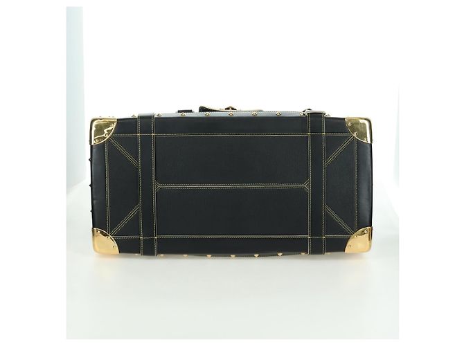 LOUIS VUITTON Borsa a Mano Suhari Extravagan in Pelle Nera LV Auth AMZ548SM Nero - vista 5