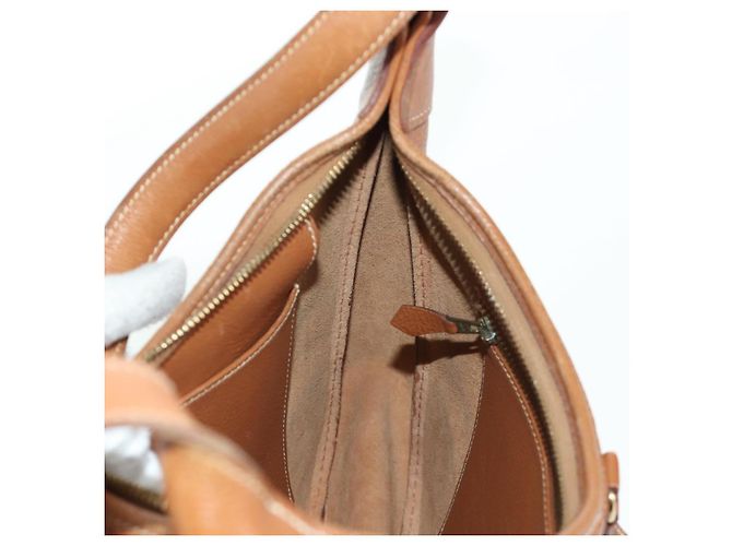 Hermès Borsa a Spalla HERMES Trim 31 in pelle Togo marrone oro Auth am11092V D'oro - vista 18