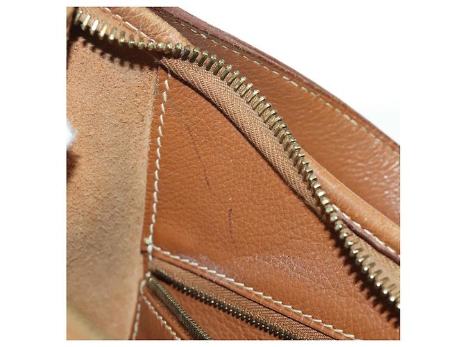 Hermès Borsa a Spalla HERMES Trim 31 in pelle Togo marrone oro Auth am11092V D'oro - vista 23