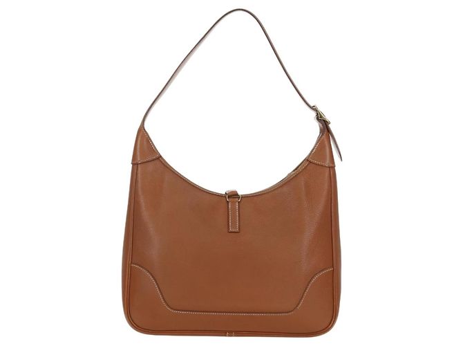 Hermès Borsa a Spalla HERMES Trim 31 in pelle Togo marrone oro Auth am11092V D'oro - vista 3