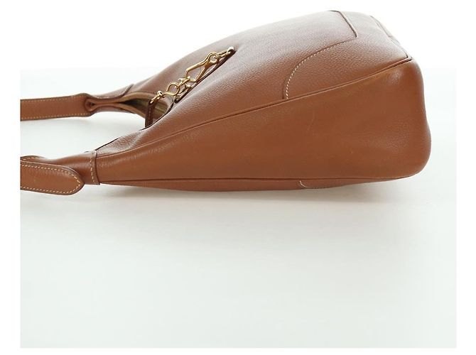 Hermès Borsa a Spalla HERMES Trim 31 in pelle Togo marrone oro Auth am11092V D'oro - vista 4