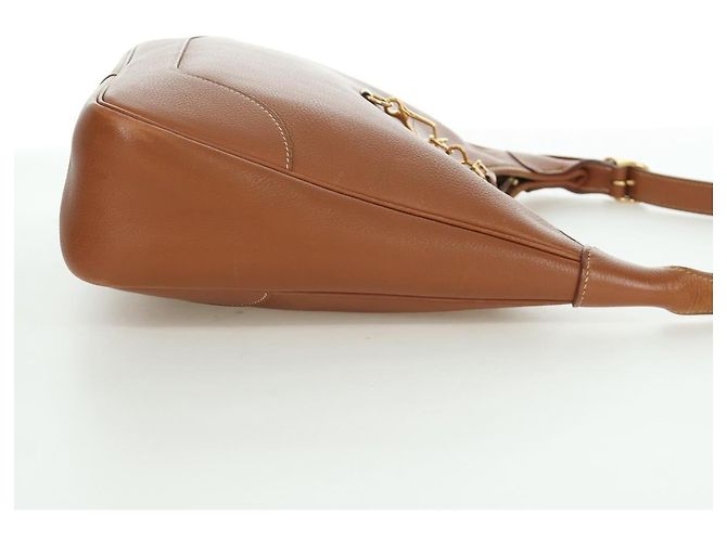 Hermès Borsa a Spalla HERMES Trim 31 in pelle Togo marrone oro Auth am11092V D'oro - vista 5